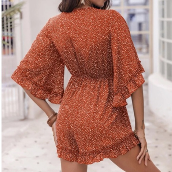 Boho knot front romper - Picture 2 of 10